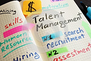 Talent Management System TMS concept.