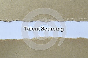 Talent sourcing on paper