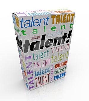 Talent Word Product Box Sell Your Skills Marketing