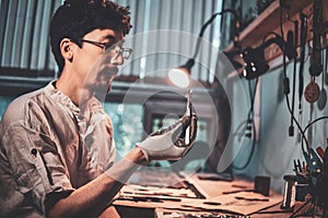 Talented restorer find very unique peace of shattered stained glass