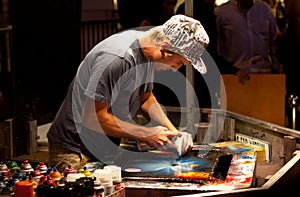 Talented spray painter