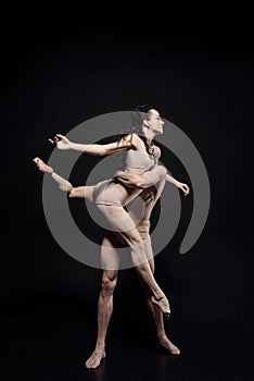 Talented young dancers performing in the studio