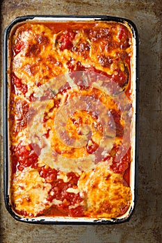 Talian eggplant parmigiana