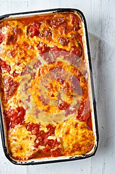 Talian eggplant parmigiana