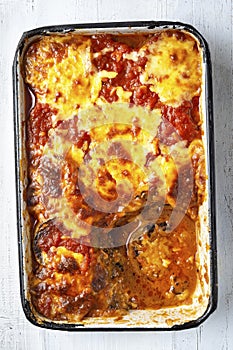 Talian eggplant parmigiana