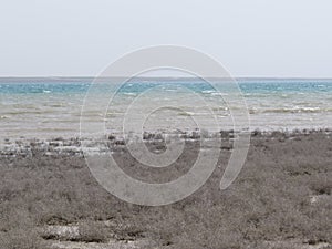 Talimarjon storage reservoir, Uzbekistan.