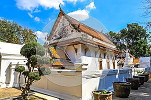 Taling Chan,Bangkok,Thailand on January8,2021:Beautiful art and architecture of the old chapel of Champa Temple