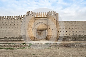 Talipach Gate - historical city gate in Bukhara, Uzbekistan