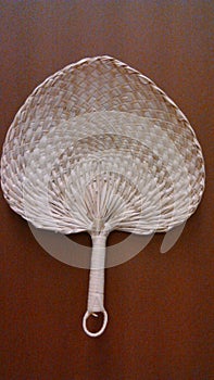 Talipot palm leaves fan