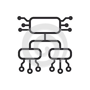 Talk AI Automation line icon