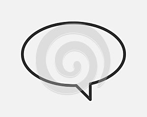 Talk bubble speech icon. Blank empty bubbles vector design elements. Chat on line symbol template. Dialogue balloon sticker