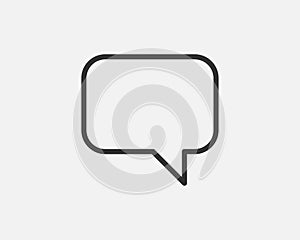 Talk bubble speech icon. Blank empty bubbles vector design elements. Chat on line symbol template. Dialogue balloon sticker