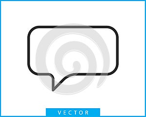 Talk bubble speech icon. Blank empty bubbles vector design elements. Chat on line symbol template. Dialogue balloon sticker