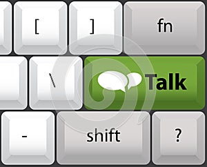 Talk button