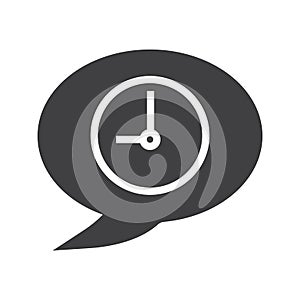 Talk duration glyph icon