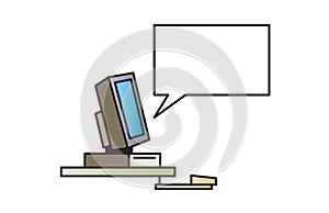Talking Computer - illustration