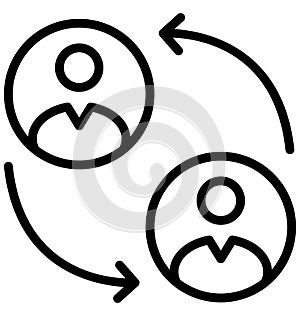 Talking Isolated Vector Icon That can be easily Modified or Edited.