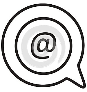 Talking line isolated icon can be easily modified and edit