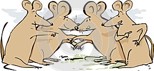 Talking Mice Greeting Each Other