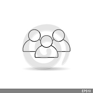 Talking people vector icon isolated