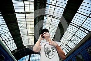 Talking on the phone