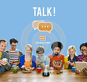 Talking Talk Communication Conversation Concept