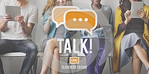 Talking Talk Communication Conversation Concept