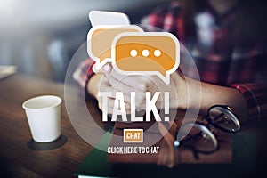 Talking Talk Communication Conversation Concept