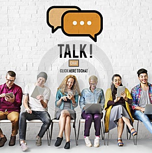 Talking Talk Communication Conversation Concept