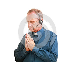 Talking to him above