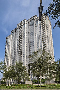 Tall apartment building in Huston Texas