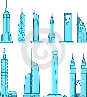 Tall building Business Skyscraper Antenna Tower icons