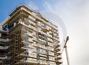 Tall building under construction