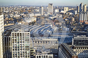 The tall buildings and sky scrappers of london city