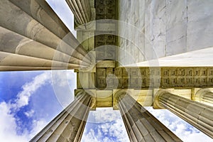 Tall Columns Abraham Lincoln Memorial Washington DC