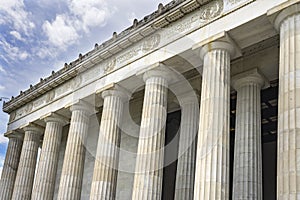 Tall Columns Abraham Lincoln Memorial Washington DC