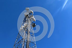 tall communications tower