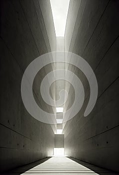 Tall Concrete Building in Brutalist Style