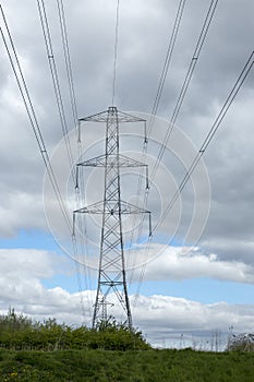 Tall electrical transmission towers