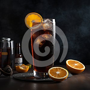 Chinotto Sparkling Drink with Citrus Fruits photo