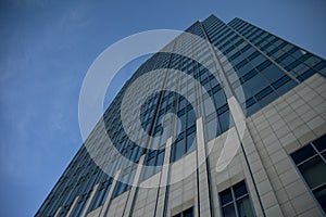 Tall glass and concrete building