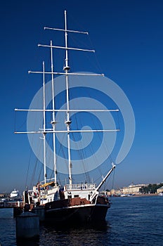 Tall masted sailing ships