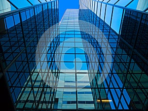 Tall Mirrored Office Tower