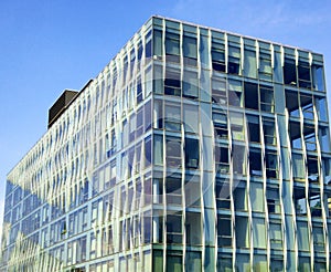 New york city office buildings glass exterior