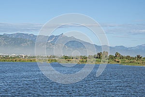 Tall mountains beyond San Jose del Cabo Estuary photo