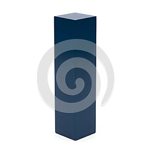 A tall rectangular object with a flat top and a vertical line down the front