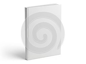 A tall, rectangular, white object standing upright against a plain background