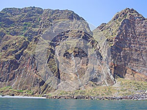 Tall sea cliffs on Portuguese island