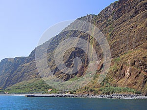 Tall sea cliffs on Portuguese island