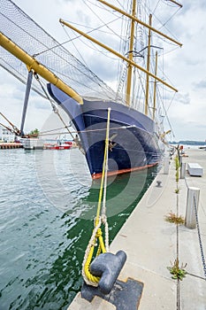 Tall ship docked at Toronto